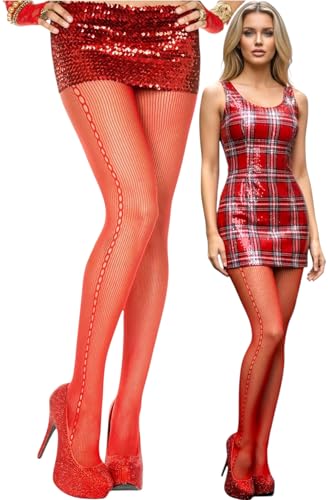 Image of ToBeInStyle Women's Sexy Vibrant Fine Classic Fishnet Full Footed Pantyhose