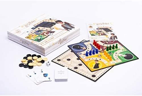 Cartamundi Harry Potter Games Compendium, Enjoy 35 Different Harry Potter Themed Board Games, Including Nine Men's Morris, Draughts, Ludo, Ladders, Great Gift For Kids Aged 5+