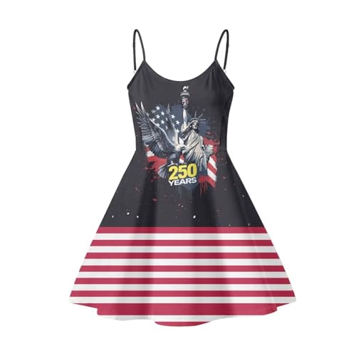 Image of Cozeyat Women Girls Summer Sleeveless Dress Casual Swing Beach Cover Up Knee Length Dresses,Large Size XS-4XL