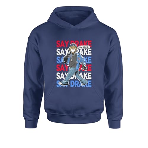 Say Drake Smiling Meme Mustard Youth-Sized Hoodie, Soft Fleece, Graphic Design