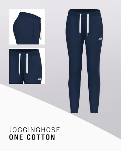 JAKO Damen Jogginghose One Cotton, Marine, 36 – Ansicht 3