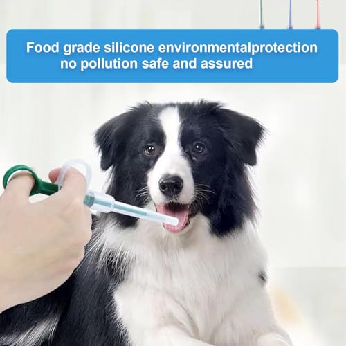 CYXZMYA 3 Stücke Tablettengeber für Katzen,Tabletteneingeber Katze,Einfaches und Sicheres Tablette Feeder,Pusher Shooter Pills Feeder,Kieselerde Medikamenten Feeder,Geeignet für Hunde,Kätzchen.