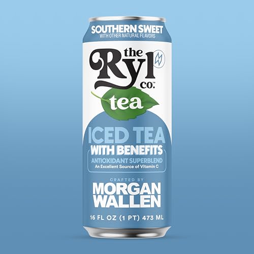 Ryl Iced Tea, Wallen's Sweet Tea, Antioxidant Superblend, No Artificial Ingredients, 16.0 Fl Oz (12-Pack)