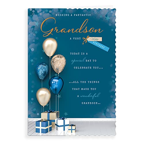 Birthday Card Grandson - 9 x 6 inches - Avant Garde Studios