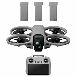 DJI Avata 360 Fly More Combo (RC 2), 360°-Drohne mit 1-Zoll-8K-360°-Imaging für FPV- und Luftaufnahmen, 360°-Kameradrohne mit Propellerschutz. Enthält die RC 2 für präzise Steuerung und drei Akkus.