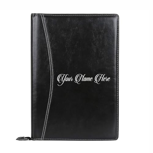 Image of COI Personalized Folder | Leatherette Document Files with 20 Leaf | Water Resistant | Durable | File Folders | Certificate Holder (Folder-2)