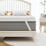 wowttrelax Gel Memory Foam Mattress Topper Double Bed, 3in Dual-Layer Extra Thick, Flexible Ventilated Design With Washable & Removable Knitting Cover, Back Pain Support (135x190x7cm)