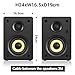 Sanyun SW206 4” HiFi Bookshelf Speakers with Studio Mode, 80W Active, Bluetooth 5.4/Optical/Coaxial/TRS/Aux/24bit DAC USB, for Turntable TV PC Desktop, MDF Cabinet, Remote Control, Black