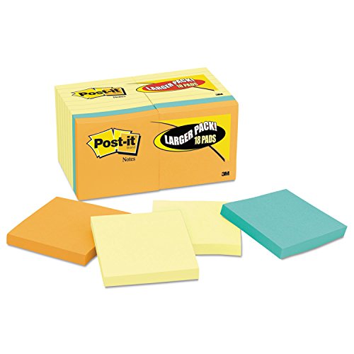 Post-It Notes Value Pack anti-oubli jaune canari et 4 blocs colorés