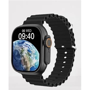 Smartwatch Relógio Inteligente - Android e IOS - Tela 49 mm - Resistente à Água com Modos Esportivos e Recebimento de Notificações - S18 Ultra Pro - 7 pulseiras