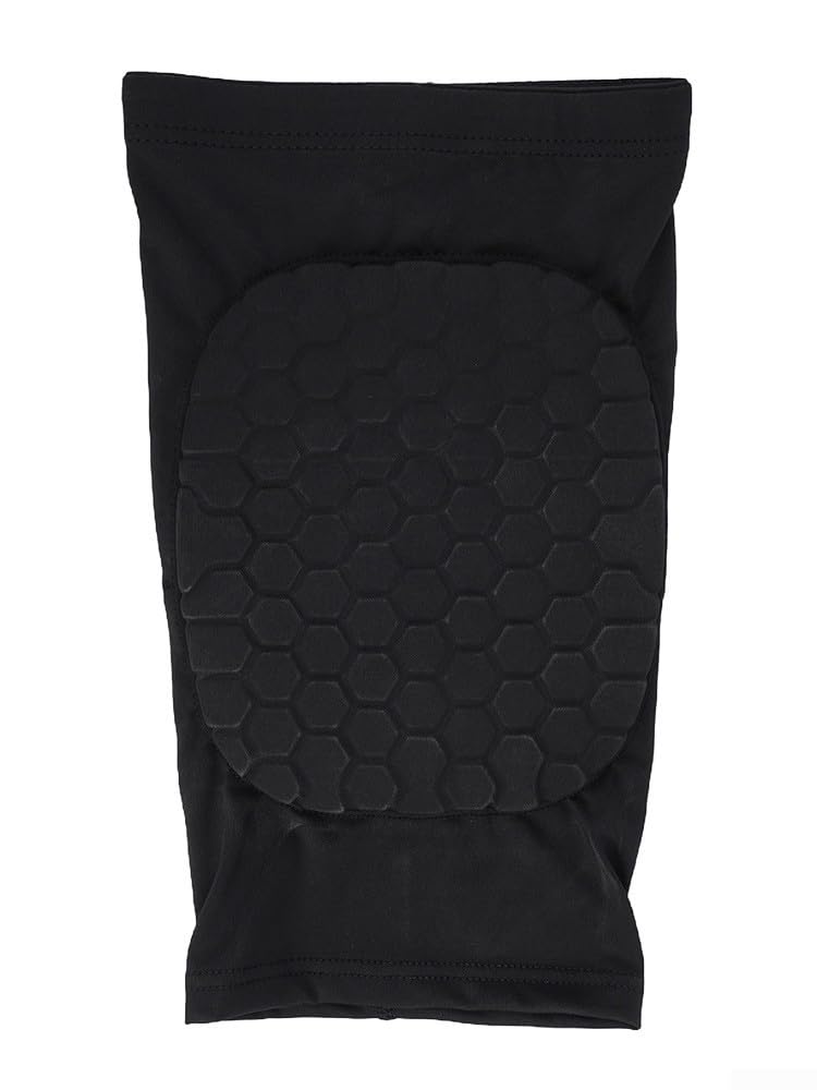1 rodillera de baloncesto para fitness, transpirable, anticolisión, tiras antideslizantes de silicona (M negro)
