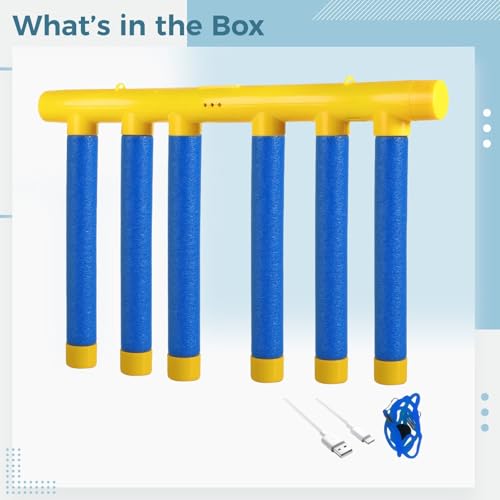 Juego Falling Stick para Entrenamiento de Coordinación Mano-Ojo, 3 Velocidades Ajustables, 6 Palos de Espuma EVA, Recargable por USB, Actividad Interactiva Padre-Hijo miniatura 5