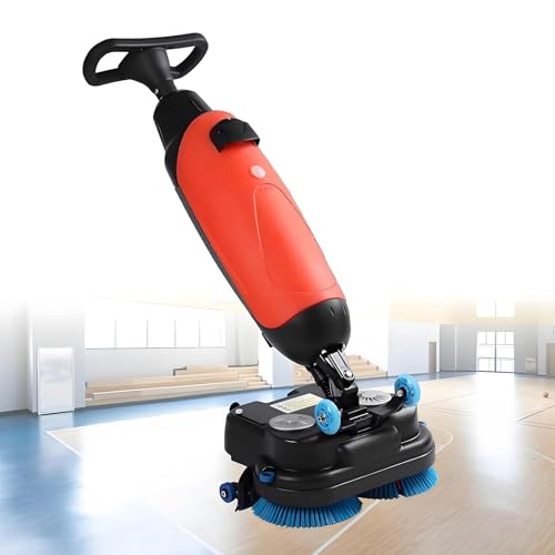 Cordless Commercial Electric Floor Scrubber & Tile Polisher, 360° Rotating