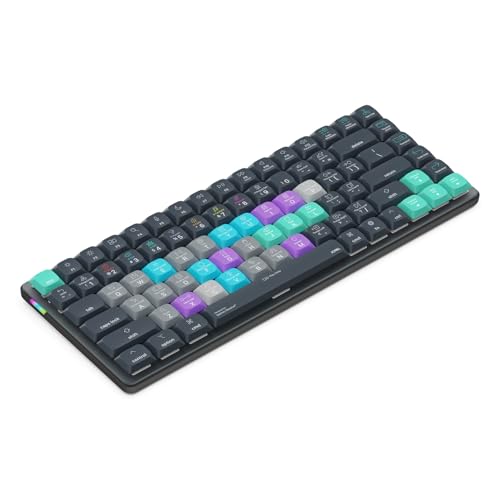 JCPAL DaVinci Resolve Keyboard • Dash Wireless Shortcut Keyboard for Mac and PC • Shortcut Hotkeys, Color-Coded Key Guide, Fully Customizable, Compact Low-Profile Design