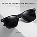 MEETSUN Retro Polarized Sunglasses for Women Men Classic Mirror Lens Driving Sun Glasses 3 Pack Black Tortoise Brown