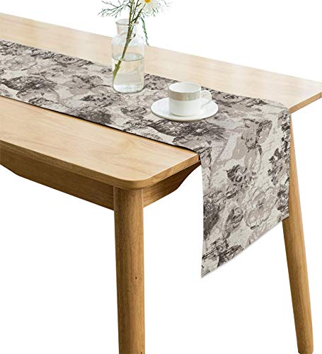 Image of Handmade Jute Table Runner for 4 Seater, Heat Resistant & Non-Slip Dining Table Runner, Natural Rustic Farmhouse Decor for Dining, Coffee & Centre Table, 12 x 60 Inches AATR0052