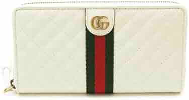 グッチ 長財布 ホワイト グッチシマ レザー レディース財布 GUCCI 財布 GUCCI グッチ 長財布 レディース オフィディア ホワイト 523154