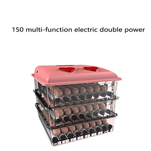 WEIYV-yushidian Intelligent Incubator Full Automatic Incubator Smart Home Dual Power Egg Incubator (150) (POWER : Double power(150))