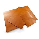 ヌメ革 ワケあり (茶色, 1.0mm × A5) 3枚