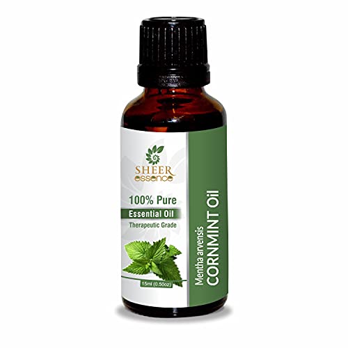 Cornmint Oil (Mentha Arvensis) Essential Oil 100% Pure Natural Undiluted Uncut Therapeutic Grade Oil 0.16 Fl.OZ