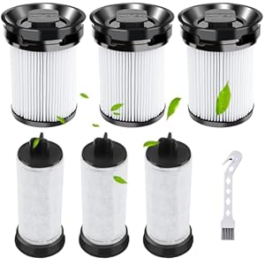 Scienraise 3 Pack HX1 Filter Replacement Compatible with Miele TriFlex HX1 Vacuum Cleaner