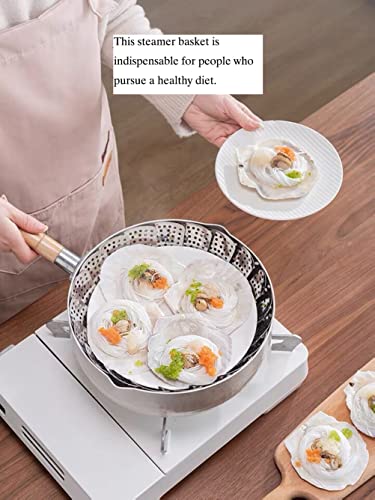 Vegetable Steamer Basket Premium Stainless Steel - Folding Collapsible Rust-Free For Easy Storage And Stay Fresh-Adjustable To Different Pots & Pans #TOP6