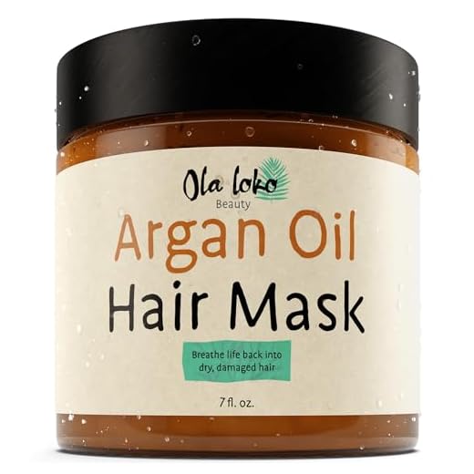 Ola Loko * Argan Oil Hair Mask for Dry Damaged Hair and Growth, Deep Conditioner for Dry Damaged Hair and Color Treated Hair, Hair Treatment to Nourish, Repair and Moisturize