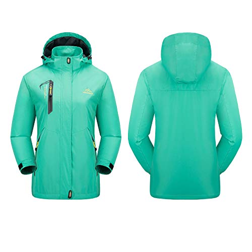Chaqueta impermeable ligera con capucha transpirable para montaña mujer 3