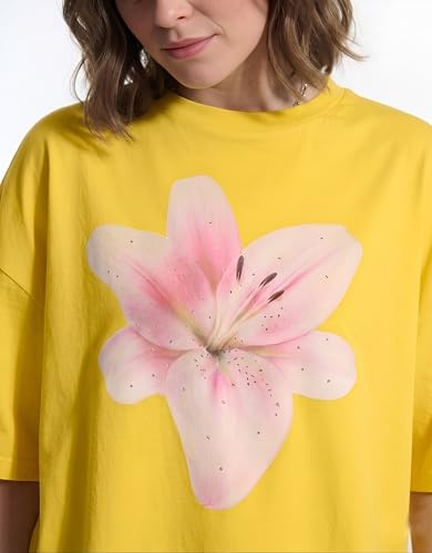 Image of Tfortees Women Cotton Oversized T-Shirt Casual Wear | Relaxed Fit, Round Neck