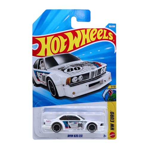 Image of Hot Wheels BMW 635 CSi HW Euro Ages 3 and Up 152 /250 (White)