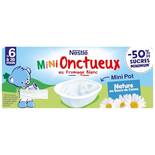 Dessert Bébé Dés Nature Au Sucre De Canne P'tit Onctueux 6 Pots De 50g - vue 6