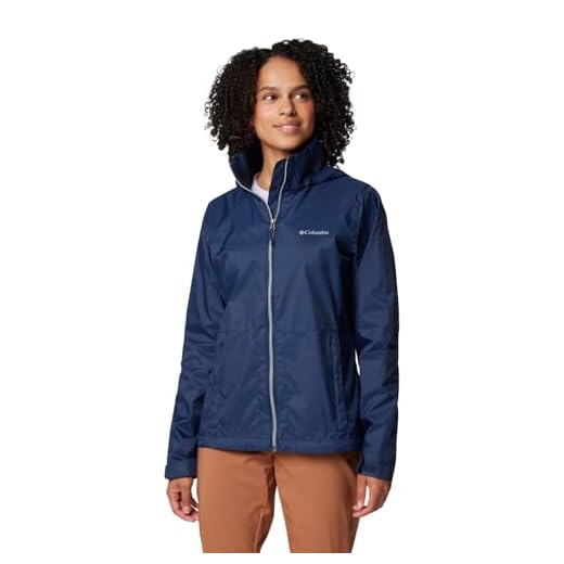 Columbia Womens Switchback IV Rain Jacket, Collegiate Navy, Medium
