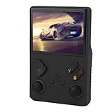 Luocute Retro-Handheld-Spielekonsole, 3,5-Zoll-Bildschirm mit Einer Auflösung von 640 X 480, Wiederaufladbarer Tragbarer Spieleplayer mit 45 Simulatoren, 256-GB-Speicherkarte, Geeignet für (Black)