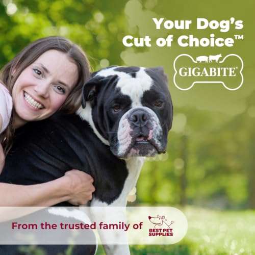 Image of Best Pet Supplies GigaBite Pork Skin Dog Chews - 6 inch Rolls, 12 Count