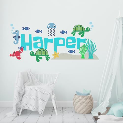Vinilo decorativo náutico personalizado para pared infantil miniatura 2