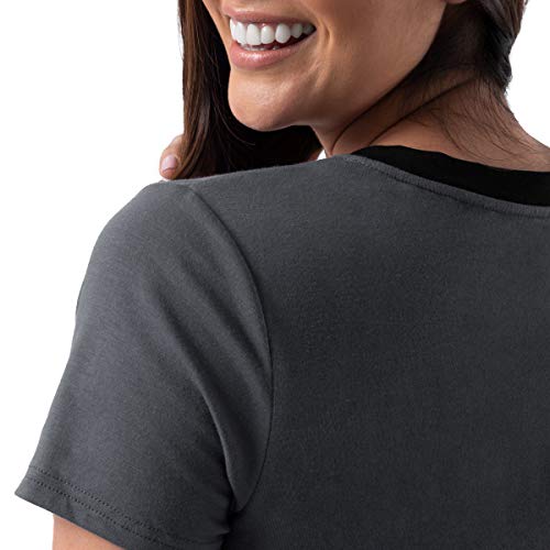 Image of Fruit of the Loom womens Short Sleeve Tee and Pant 2 Piece Sleep Set