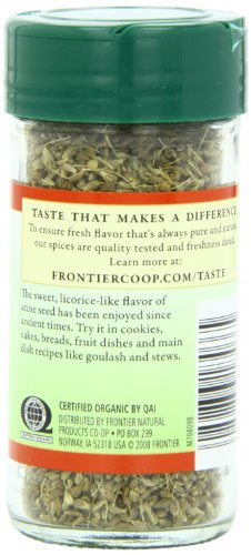 Frontier Co-op Organic Whole Anise Seed, 1.50-Ounce Jar, Adds Licorice-Like Flavor to Desserts, Stews, Bread, Tea, Kosher (Pack of 2) - Image 4