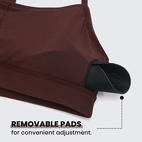 Image of CRZ YOGA Butterluxe Y Back Sports Bras | Light Support, Removable Pads, Yoga, Extremely Soft, Scoop Neck, Spaghetti Strap, for Women