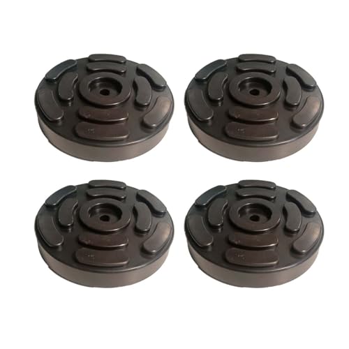 A2ZWORLD Lot de 4 patins ronds en caoutchouc - Diamètre : 140 mm - Épaisseur : 27 mm - Pour Ravaglioli Werther Omcn, fabriqué en Italie