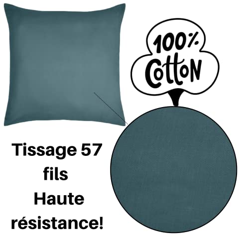 STOF, Pillowcase, Size 63 x 63 cm, 100% Oeko-Tex Certified Cotton, Excellent Quality, Eucalyptus Colour, Eden Model - Image 3