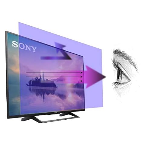 Anti Blue Light Screen Protector for 55 Inches TV. Filter out Blue Light that relieve computer eye strain and help you sleep better (Ultra Clear Screen Protector, Not Anti-Glare) Cover