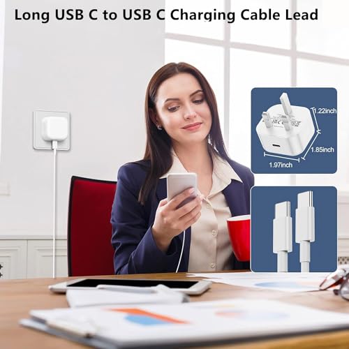 Samsung USB C Charger Plug and Cable 1M, Samsung Fast Charging USBC Plug with Type C Lead for Galaxy S26 S25 S24 S23 S22 S21 S20 A56 A55 A54 A53 A52S A16 A15 A14 A36 A35 A34 A33 A32 A26 A25 A70 A71 - Image 6