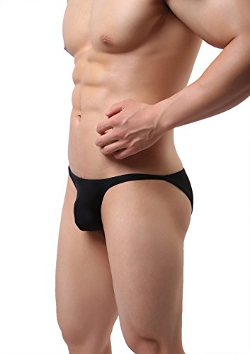 Super Soft Ice Silk Swim Briefs Men's Low-Rise Bikini Underwear 90233