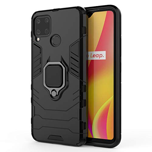 Custodia Per Realme 7i / Realme Narzo 30A – TPU E PC Con Anello Girevole 360° – Blu – Antiurto E Magnetico