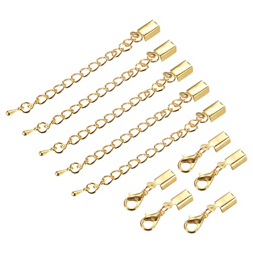 Terminales de 4mm con cadena de extensión para diseñar collares en tus tardes de DIY 2