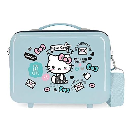 Hello Kitty You Are Cute Nececer Adaptable Azul 29x21x15 cms ABS