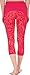 adidas Performance Women's Performer Mid-Rise Poison Ivy Print 3/4 Tights, Medium, Bold Pink/Print