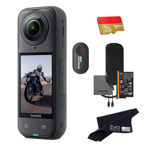 Image of Insta360 X5 BMW Motorrad Limited Edition-8K Waterproof 360 Action Camera with 1 /1.28 inch 48MP Sensors, 8K 360 HDR Video, 72MP, Stabilization, Touch Screen, AI Editing, Live Streaming,Voice Control(1TB)