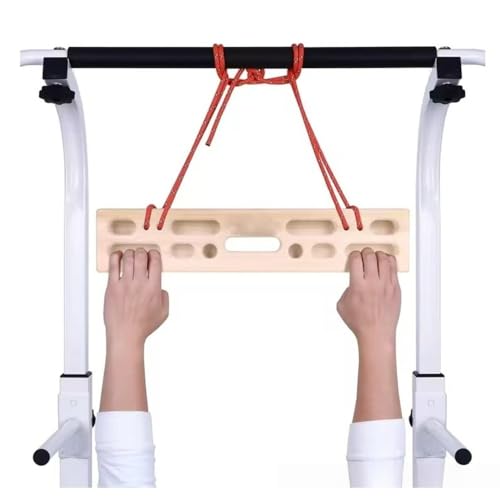 Zeruho 木製屋内クライミングフィンガーボード、懸垂フィンガーサスペンショントレーニングフィットネス機器、無垢材強度フィンガーボードロッククライミング&ボルダリングトレーニングボードハングボードウッド製指板フィンガーグリップトプルック&ボルダリングボードの商品画像（Amazon）