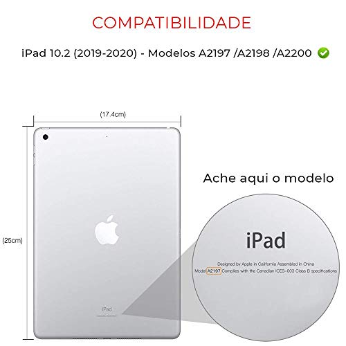 Capa Novo iPad 7a, 8a e 9a Geração de 10.2